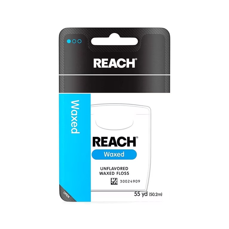 Reach Dental Floss Unflavored Waxed 55yds