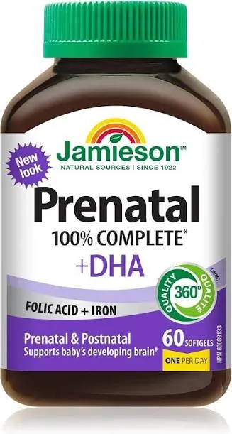 JAMIESON PRENATAL + DHA COMPLETE VITAMIN (60)