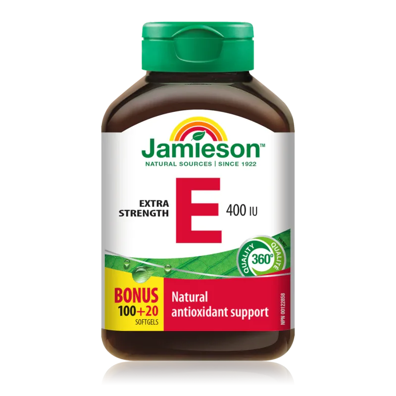 JAMIESON VITAMIN E 400IU (100+20)