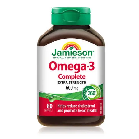 JAMIESON OMEGA-3 COMPLETE 600MG (80)
