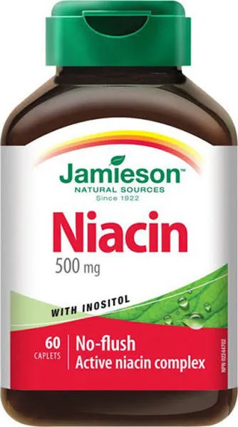 JAMIESON NIACIN + INOSITOL 500MG (60)