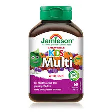 JAMIESON MULTI 100% COMPLETE KIDS CHEWABLE WITH  IRON 60'S