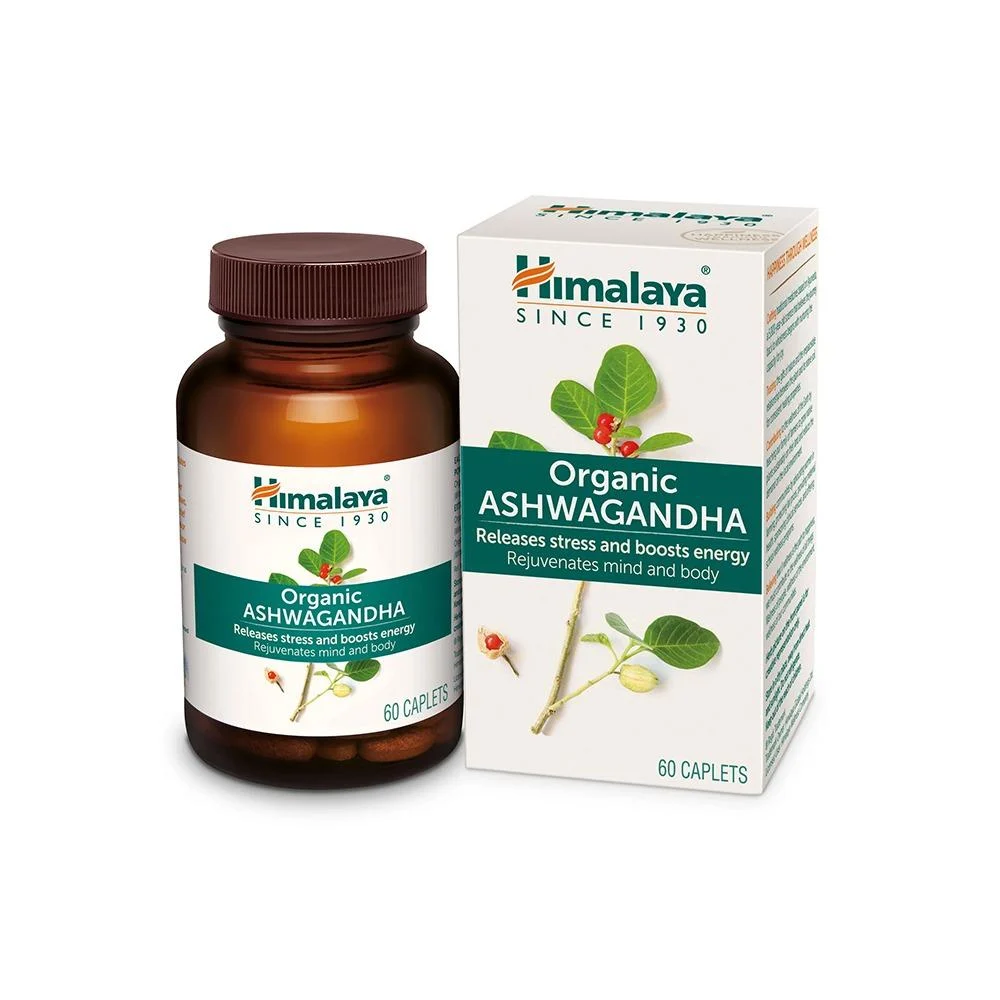 HIMALAYA ORGANIC ASHWAGANDHA CAPLETS 60