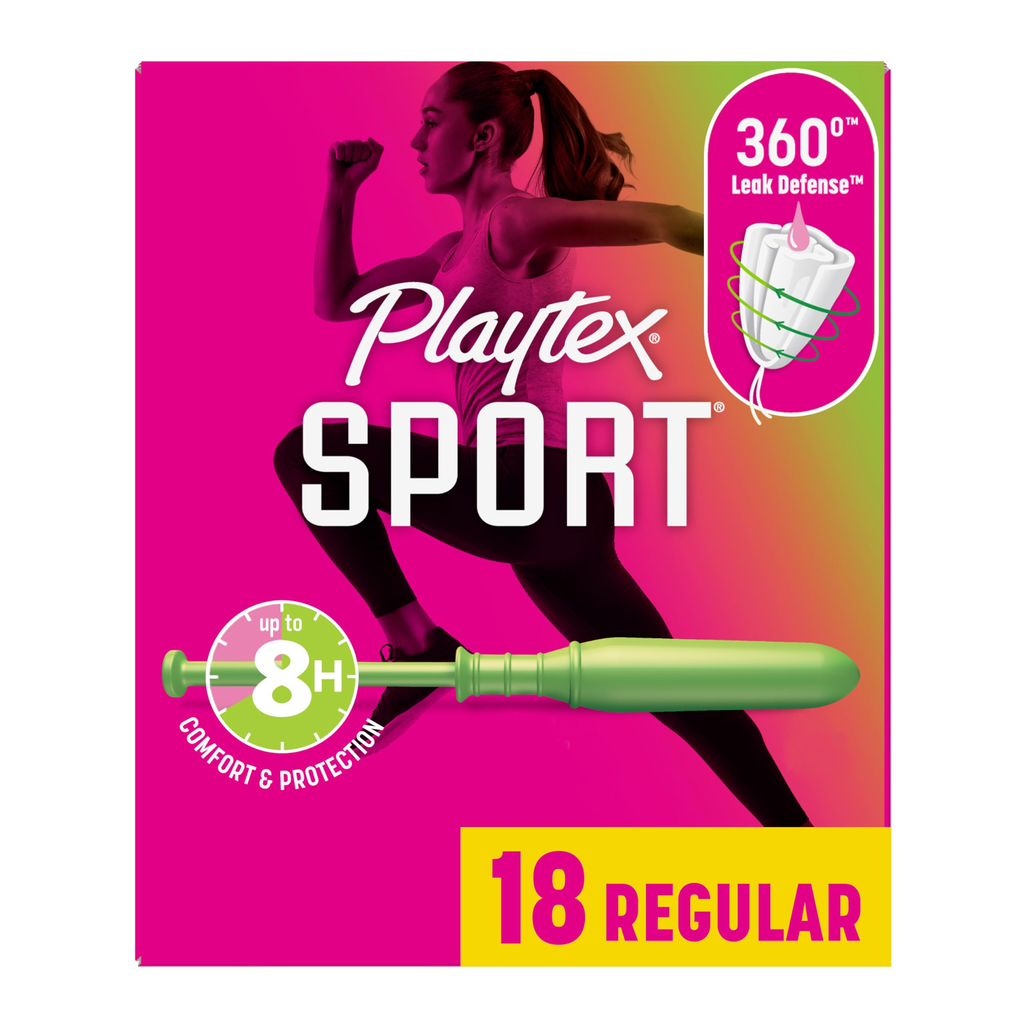 Playtex Sport Regular Unscented Tampons 18's