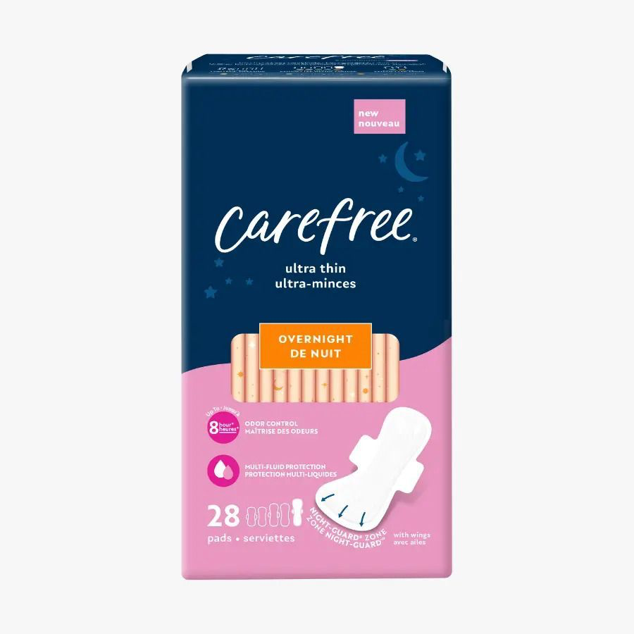 Carefree Ultra Thin Pads Regular Wings 28's